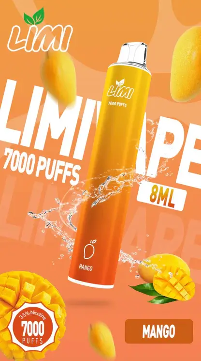 LIMI拋棄式一次性7000口-15.webp LIMI 7000 強效拋棄式電子煙 | 朋友聚會社交場合 | 高效能輸出賦予紮實霧感