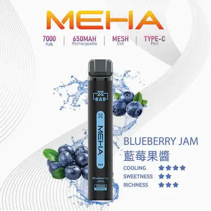 MEHA-XBAR-拋棄式-7000口小黑條-15.webp MEHA 魅嗨小黑條 7000口電子煙主機 | 戶外野餐休憩隨手滿足 | 恆定輸出確保始終如一的溫潤喉韻