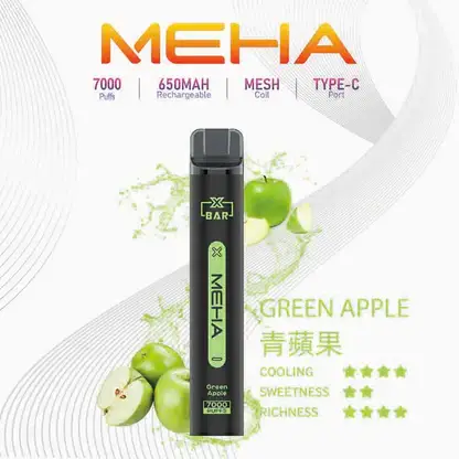 MEHA-XBAR-拋棄式-7000口小黑條-8.webp MEHA 魅嗨小黑條 7000口電子煙主機 | 戶外野餐休憩隨手滿足 | 恆定輸出確保始終如一的溫潤喉韻