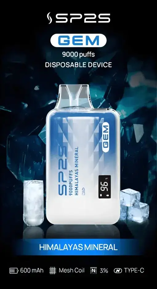 SP2S GEM 9000 電子煙主機 ｜ 數位生活場景精準掌握 ｜ 全彩螢幕直覺互動帶來細膩霧感與溫潤喉韻的層次堆疊