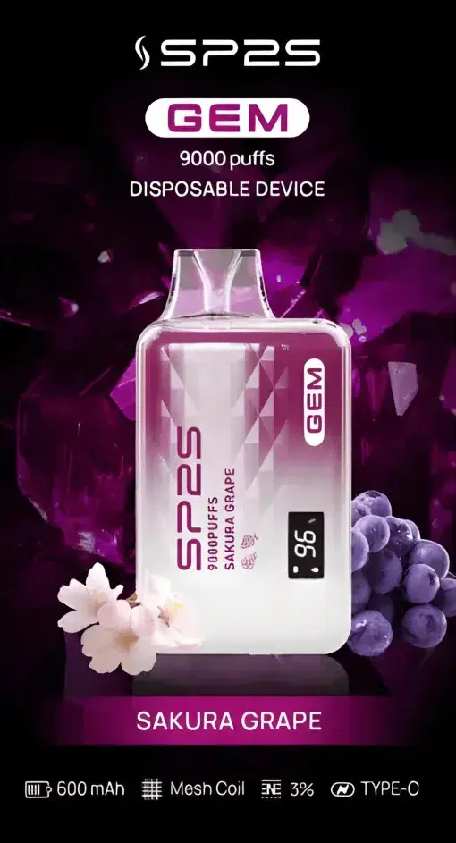 SP2S GEM 9000 電子煙主機 ｜ 數位生活場景精準掌握 ｜ 全彩螢幕直覺互動帶來細膩霧感與溫潤喉韻的層次堆疊